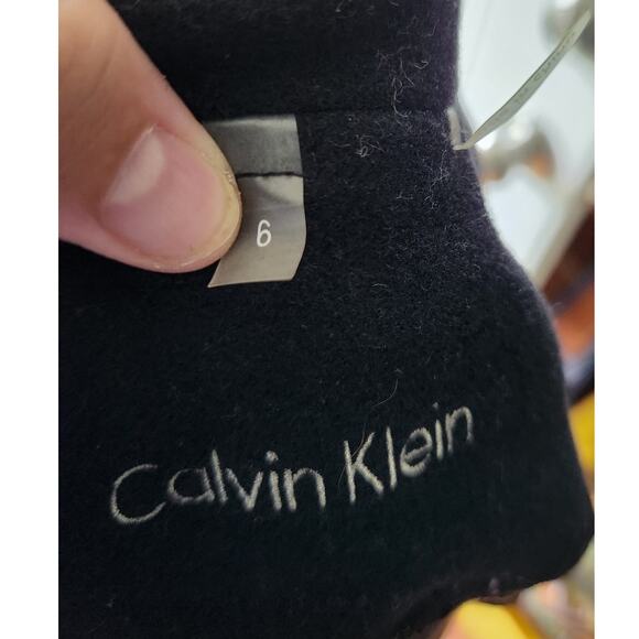 Calvin Klein Premium Black Wool Blend Jacket Coat Size 6 NWT - Picture 4 of 11